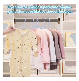 Foto 4 | Ganchos Ropa Perchas De Acero Inoxidable Infantil Niño 20 Pzs, Azul