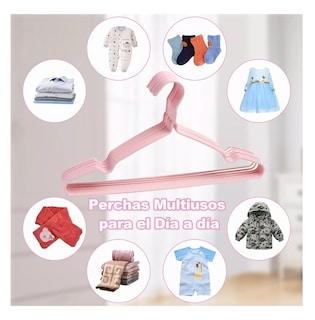 Foto 4 | Ganchos de Ropa Belug Rosas 20 Piezas