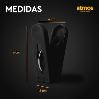 Foto 5 | Ganchos de Ropa Atmos Homeware Negros 72 Piezas