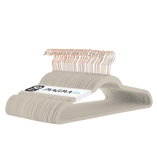 Foto 6 | Ganchos de Terciopelo Magma Life Beige Giratorios 50 Piezas
