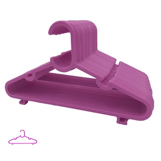 Foto 1 | 50 Ganchos Para Ropa Infantil De Plástico Premium Zomilux, Perchas De Niña Antideslizantes, Resistentes Y Durables, Ro