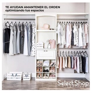 Foto 5 | Ganchos para Ropa Selectshop Negros 50 Piezas