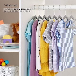 Foto 6 | Set de 50 Ganchos para Ropa Terciopelo Infantil