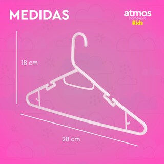 Foto 4 | Ganchos Para Ropa De Niños | Ganchos Para Colgar Ropa De Niño, Niña Y Bebé | Gruesos Y Duraderos | Paquete De 4