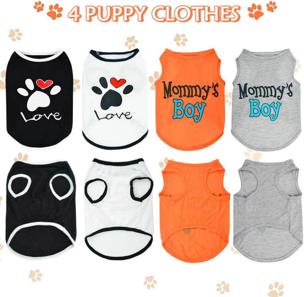Foto 5 pulgar | Ropa Para Perros Huoguo, 4 Piezas, Para Perros Pequeños, Bulldog Francés - Venta Internacional.