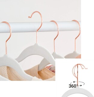 Foto 4 | Set de Perchas de Terciopelo Songmics Antideslizantes 50 Piezas
