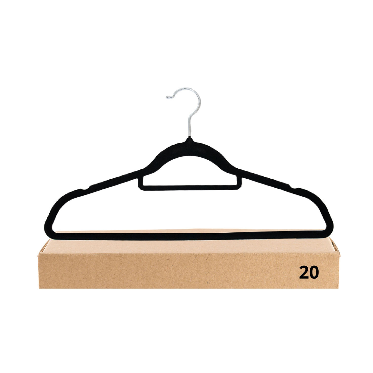 Foto 1 | Pack 20 Ganchos Jauz Improvement De Terciopelo Color Negro (j0291)