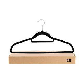 Foto 1 | Pack 20 Ganchos Jauz Improvement De Terciopelo Color Negro (j0291)