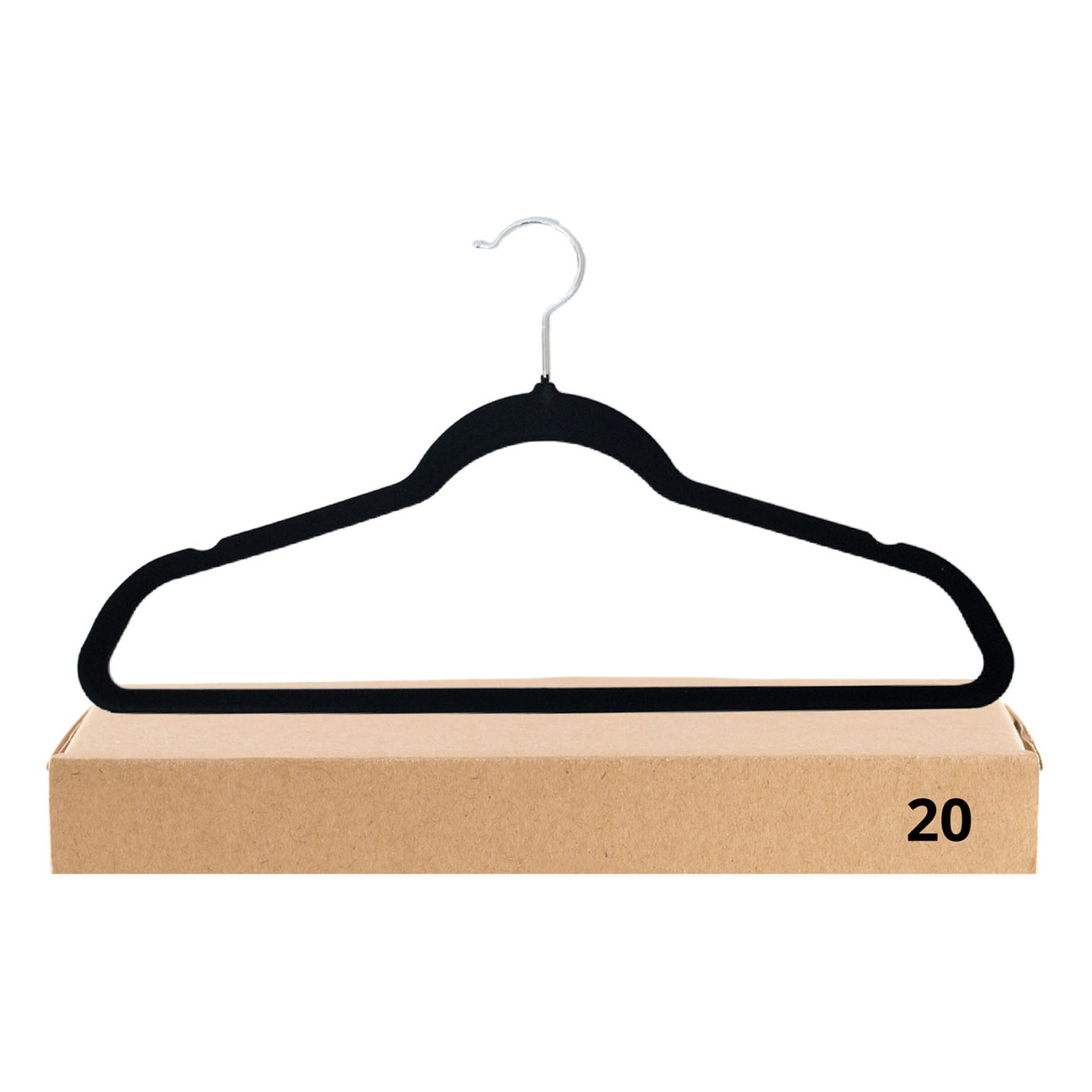 Foto 2 pulgar | Pack 20 Ganchos De Terciopelo Jauz Improvement Color Negro Minimalistas Estilo Y Organización Perfecta (j2090)