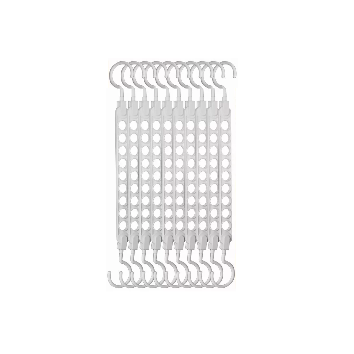 Foto 2 pulgar | Gancho Para Ropa Múltiple Ahorra Espacio 10 Pcs Eo Safe Imports Esi-17271 Blanco