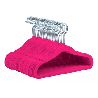 Foto 1 | 50 Ganchos De Terciopelo Para Ropa De Bebe Antideslizante, Eo Safe Imports Esi-17268 Rosa
