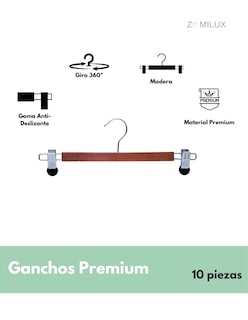Foto 2 | 10 Ganchos para Pantalones Zomilux