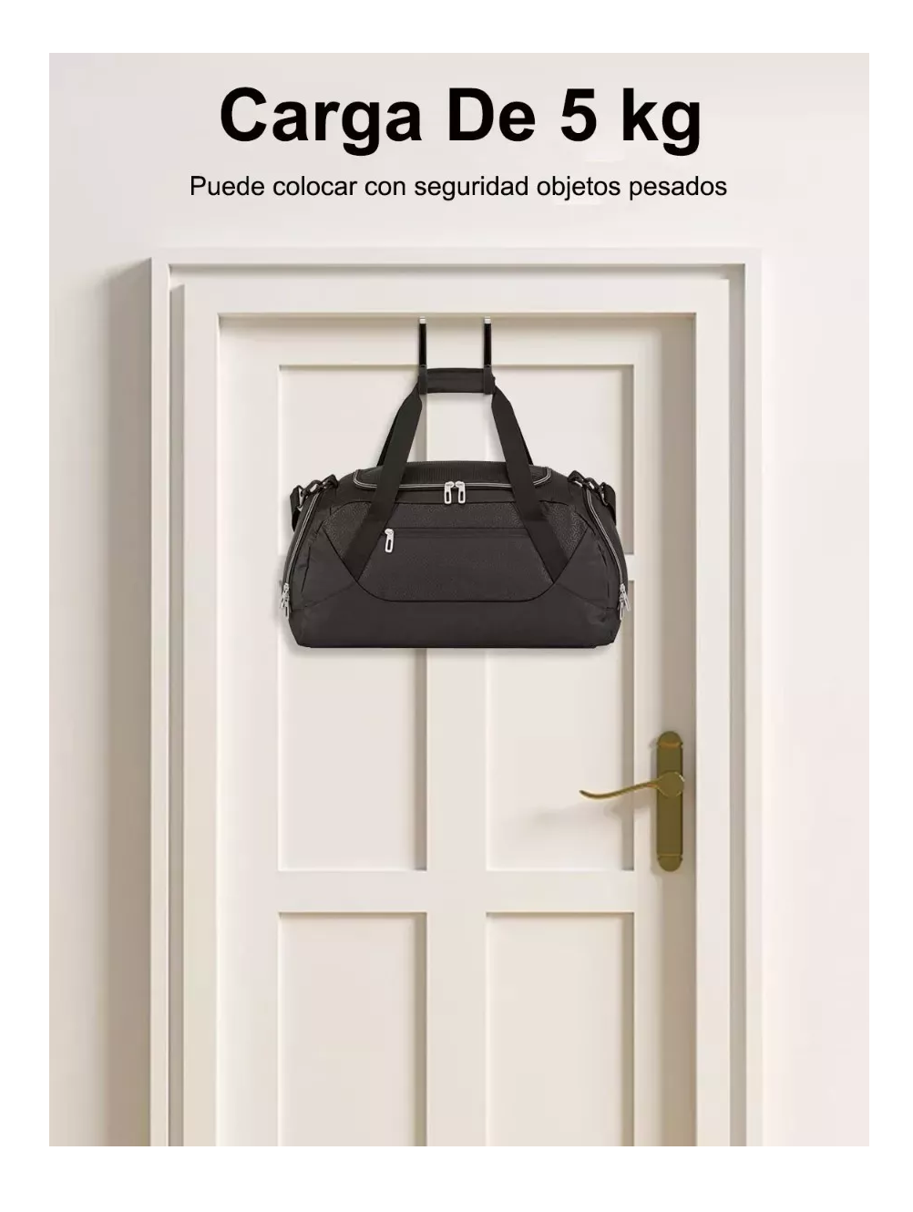 Foto 4 | Ganchos para Colgar de Puerta Lab.g 6 Piezas Negras