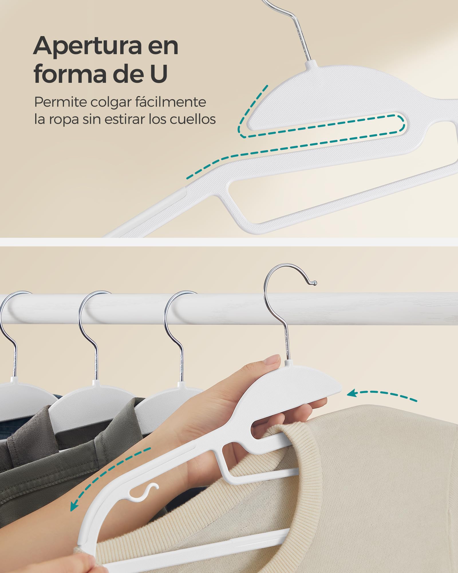 Foto 4 pulgar | Ganchos Songmics 50 Unidades