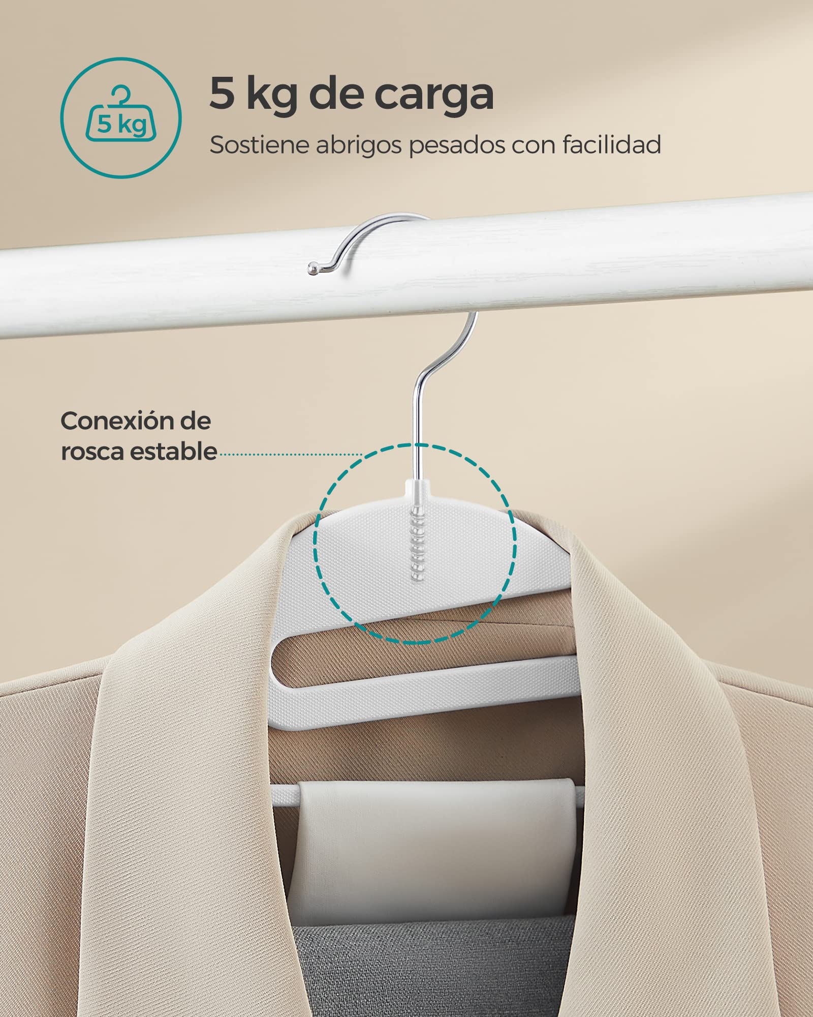 Foto 4 | Ganchos Songmics 50 Unidades