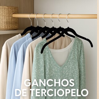 Foto 3 | Pack 25 Ganchos Terciopelo Metal Jauz Color Negro
