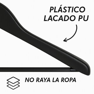 Foto 8 | Ganchos Jauz de Plástico Negros Pack 25