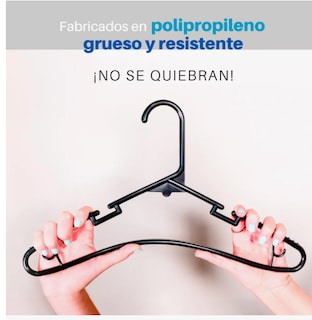 Foto 5 | Ganchos Para Playeras Pack De 100 Unidades Color Negro