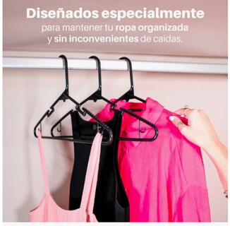 Foto 6 | Ganchos Para Playeras Pack De 100 Unidades Color Negro