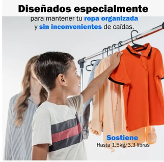 Foto 5 | 100 Ganchos Infantil Ropa Niño Niña Color Negro