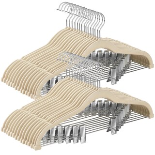 Foto 1 | Ganchos Songmics de Terciopelo con Clips Ajustables 30 Piezas- Venta Internacional
