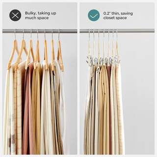 Foto 3 | Ganchos Songmics de Terciopelo con Clips Ajustables 30 Piezas- Venta Internacional