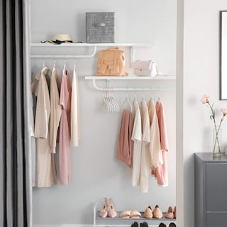 Foto 3 | 30 Ganchos de Terciopelo Songmics Blancos 41.5 cm 360° para Camisas y Abrigos