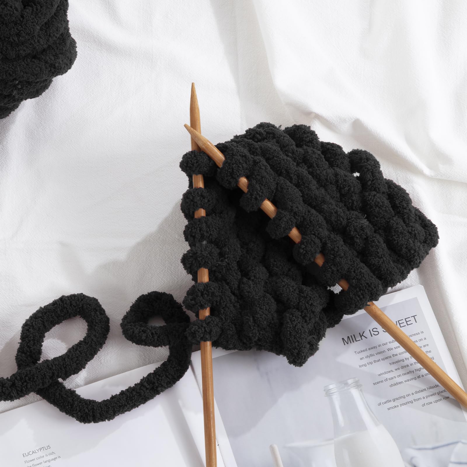 Foto 7 pulgar | Hilo Grueso Yarn Hombys Negro - Venta Internacional