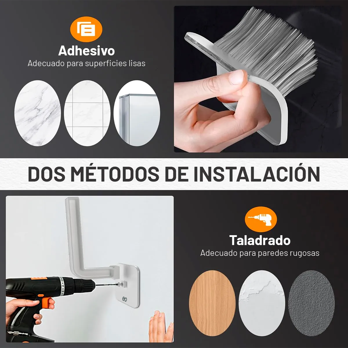 Foto 3 pulgar | Ganchos De Percheros En L 4pc Eo Safe Imports Esi-19446 Negro