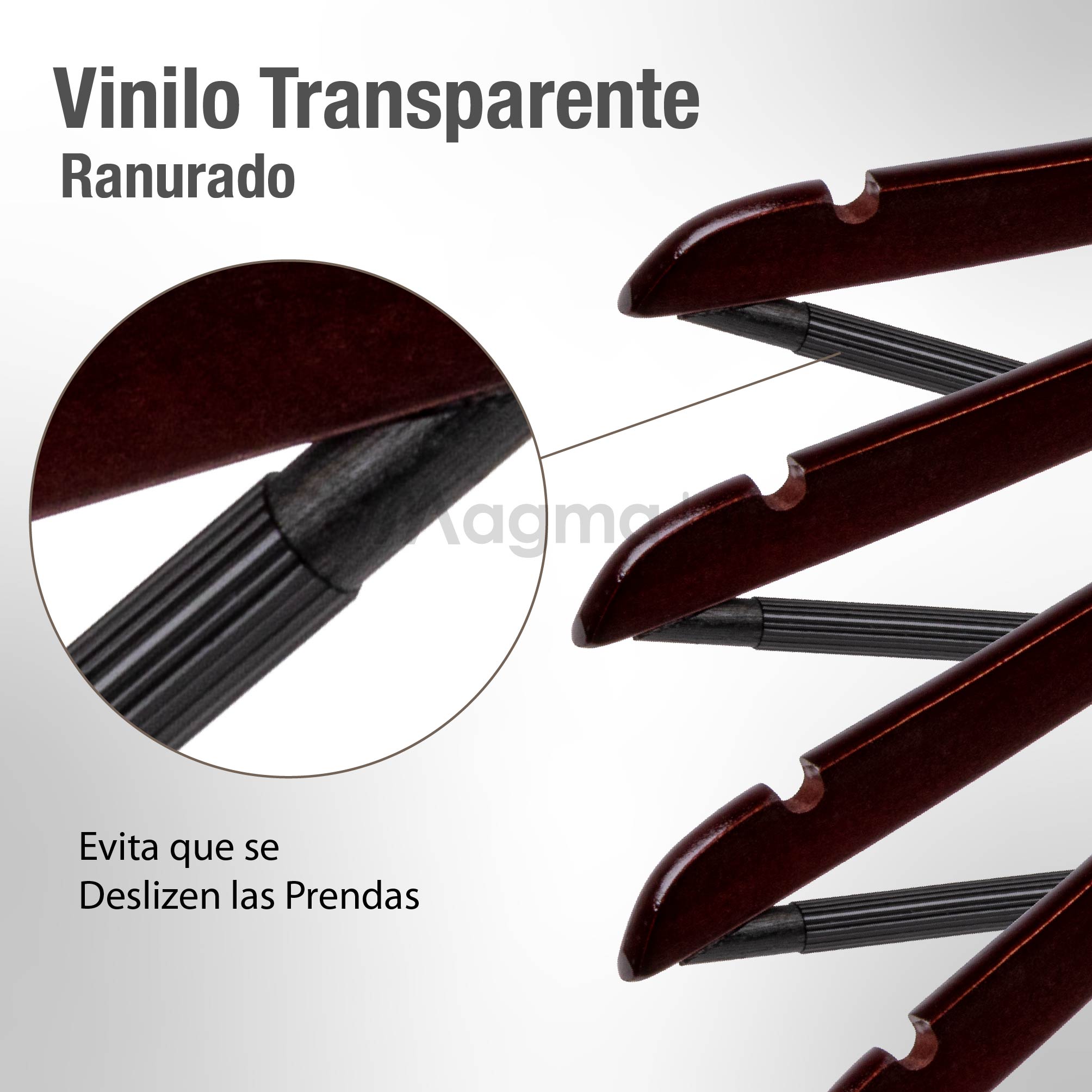 Foto 4 | Magma Life 80 Ganchos Para Ropa De Madera: Ganchos De Madera Premium Sin Veta, Gira 360 Grados (cereza)
