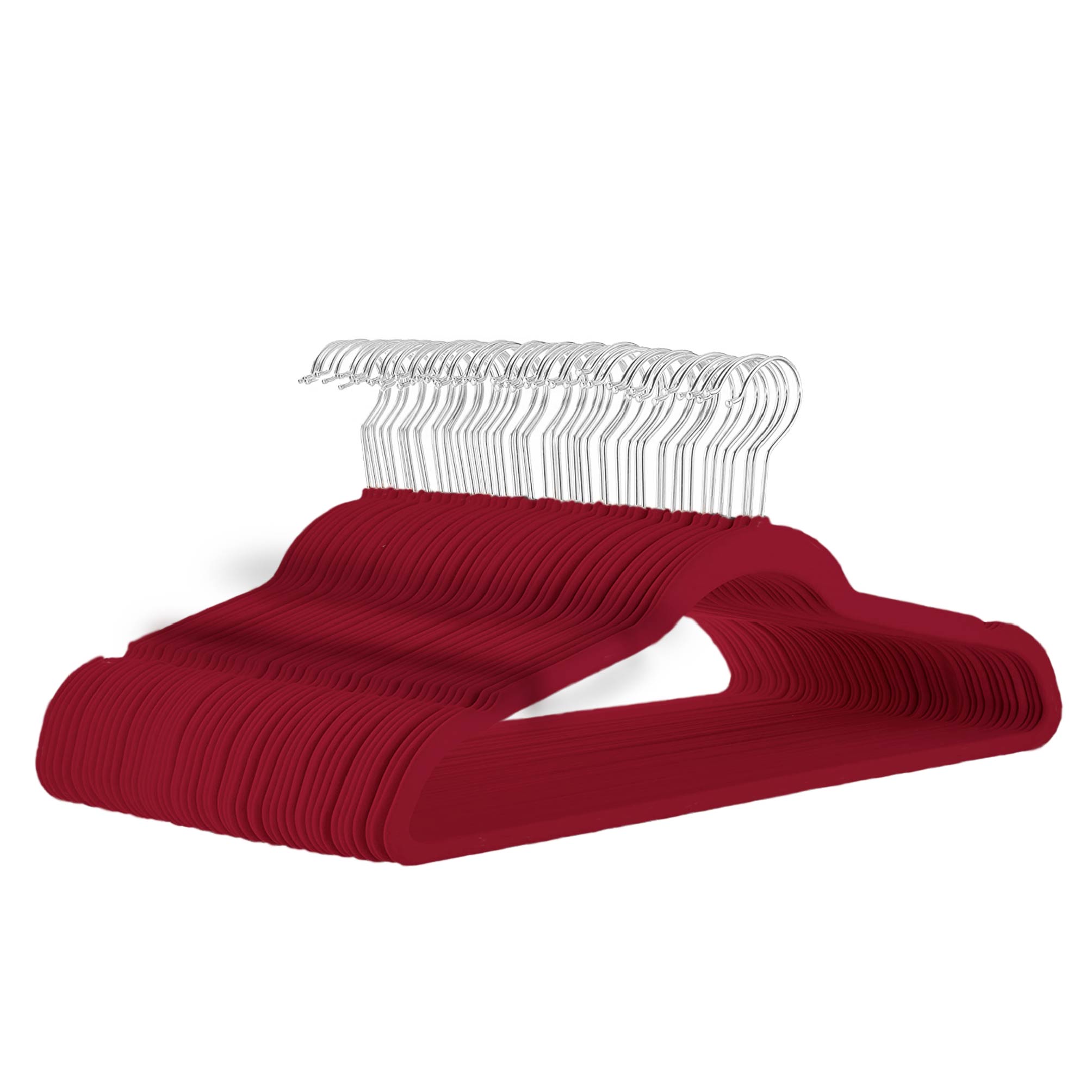 Foto 8 pulgar | Magmalife 50 Ganchos Para Ropa De Terciopelo, Gancho Plateado Giratorio De 360 Grados, Adecuado Para Todo Tipo