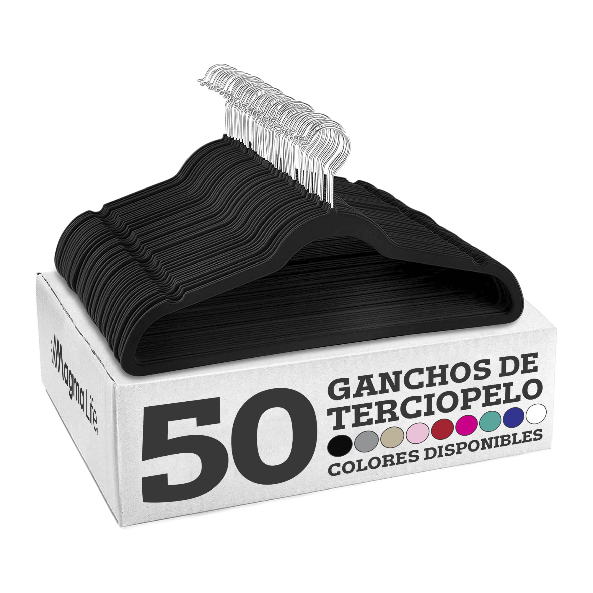 Foto 2 pulgar | Magmalife 50 Ganchos Para Ropa De Terciopelo, Gancho Plateado Giratorio De 360 Grados, Adecuado Para Todo Tipo De
