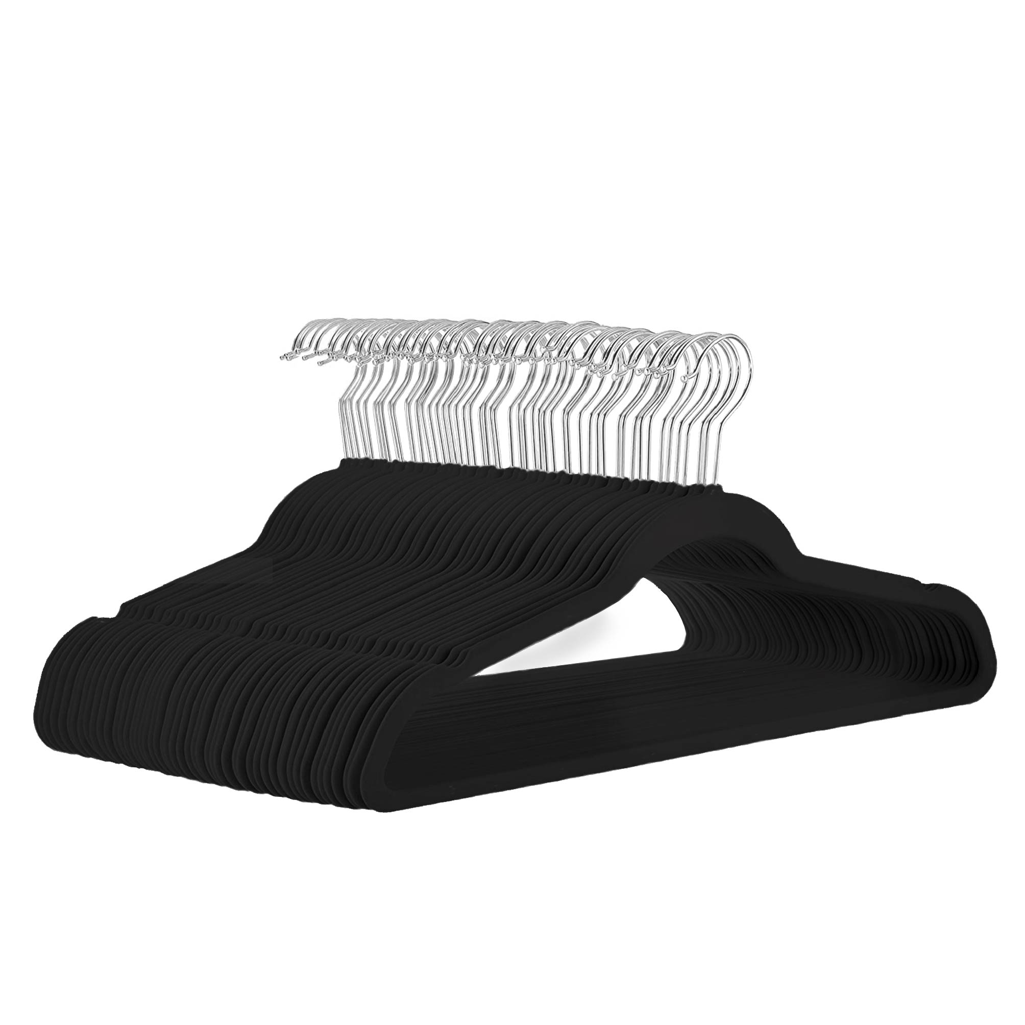 Foto 8 pulgar | Magmalife 50 Ganchos Para Ropa De Terciopelo, Gancho Plateado Giratorio De 360 Grados, Adecuado Para Todo Tipo De