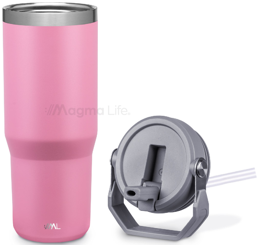 Foto 3 pulgar | Magma Life Termo De Acero Inoxidable Premium 890ml (30oz) Mantiene Bebidas Calientes O Frías Mas Horas, Térmica (rosa)