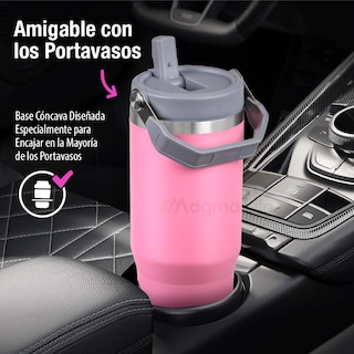 Foto 5 | Magma Life Termo De Acero Inoxidable Premium 890ml (30oz) Mantiene Bebidas Calientes O Frías Mas Horas, Térmica (rosa)