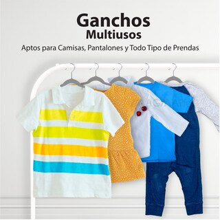 Foto 5 | Magmalife 50 Ganchos De Terciopelo Para Ropa Infantil, Gancho Plateado Giratorio De 360 Grados, Adecuado Para Tod