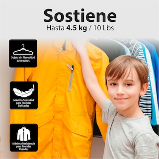 Foto 3 | Magmalife 50 Ganchos De Terciopelo Para Ropa Infantil, Gancho Plateado Giratorio De 360 Grados, Adecuado Para Tod