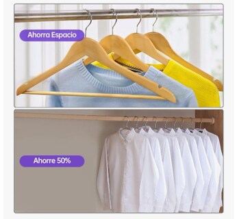 Foto 4 | Ganchos Para La Camisola Pack De 50 Unidades Color Plateado