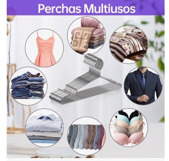 Foto 6 | Ganchos Para La Camisola Pack De 50 Unidades Color Plateado