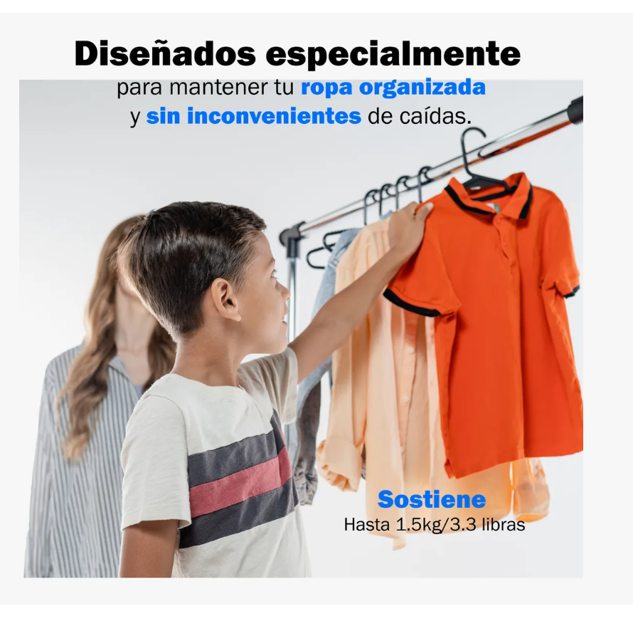 Foto 6 pulgar | Ganchos de Ropa 40 Piezas