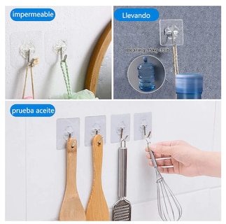 Foto 4 | Xtellar - Set De 60 Ganchos Autoadhesivos, Versátiles E Impermeables De Diseño Elegante