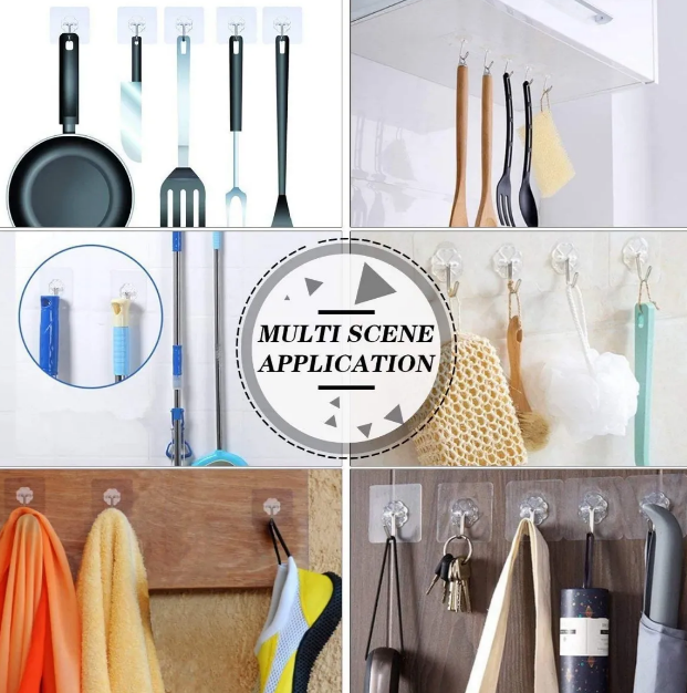 Foto 5 pulgar | Kit Premium Xtellar De 150 Ganchos Autoadhesivos De Acero Inoxidable Para Organización Y Decoración Del Hogar