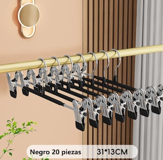 Foto 2 | Xtellar Set De 20 Perchas Ajustables De Acero Inoxidable - Elegancia Y Durabilidad Para Tu Ropa.