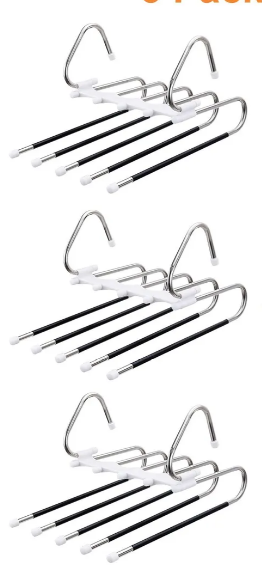 Foto 2 pulgar | Xtellar Organizador De Pantalones Premium 3pcs: Ahorra Espacio Y Mantén Tu Armario Ordenado