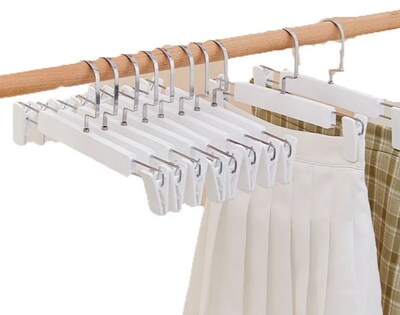 Foto 2 | Conjunto De Ganchos De Metal Cromado Xtellar Para Pantalones Con Pinzas - Paquete De 10