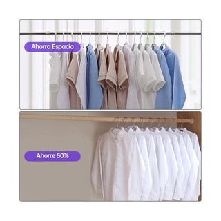 Foto 4 | Ganchos Para Ropa Acero Inoxidable Organizadores Perchas 20 Piezas Lab.g Plateado