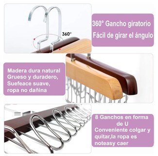 Foto 2 | Xtellar Organizador Aspiracional De Ropa Y Gorras Con 2 Ganchos Multifuncionales