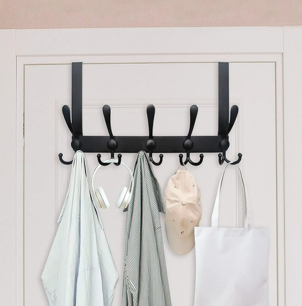 Foto 2 | Juego De 2 Percheros Xtellar De Acero Inoxidable Con 5 Ganchos Para Puerta - Elegancia Y Organización En Tus Espacios
