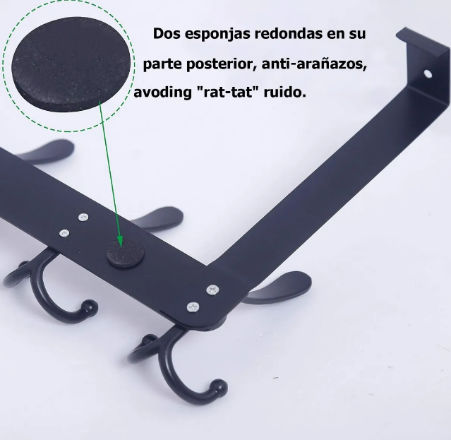 Foto 5 pulgar | Juego De 2 Percheros Xtellar De Acero Inoxidable Con 5 Ganchos Para Puerta - Elegancia Y Organización En Tus Espacios