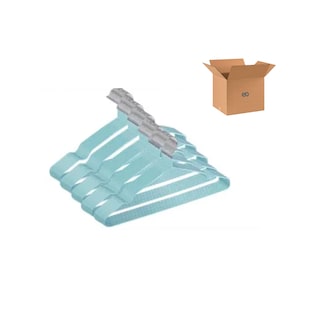 Foto 1 | Kit 50 Ganchos Para Ropa Antideslizantes Metalicos Perchas Ropa Eo Safe Imports Esi-20582 Azul